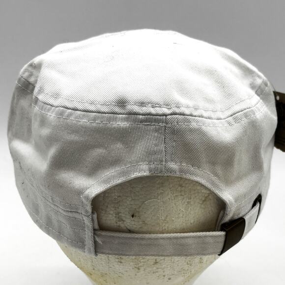 Cheer Mom Cadet Cap OSFA White Pink Cheerleading Hat Embroidered Patch Bling NWT - Picture 3 of 8